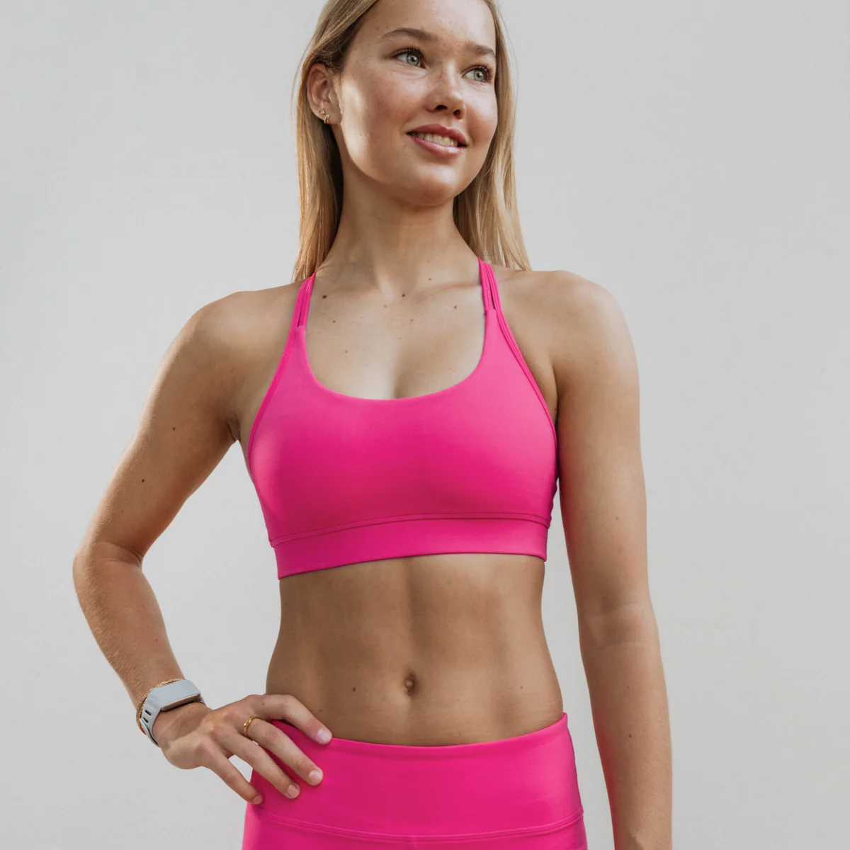 IMPI Running Loop Bra Top - Magnetic Pink - Image 6