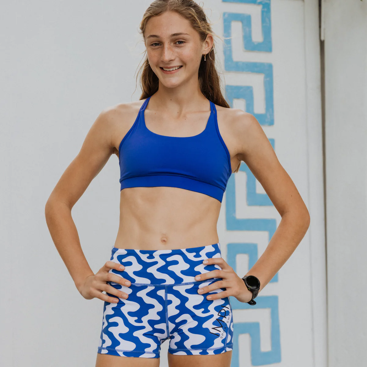 IMPI Running Loop Bra Top- Dallas Blue - Image 6