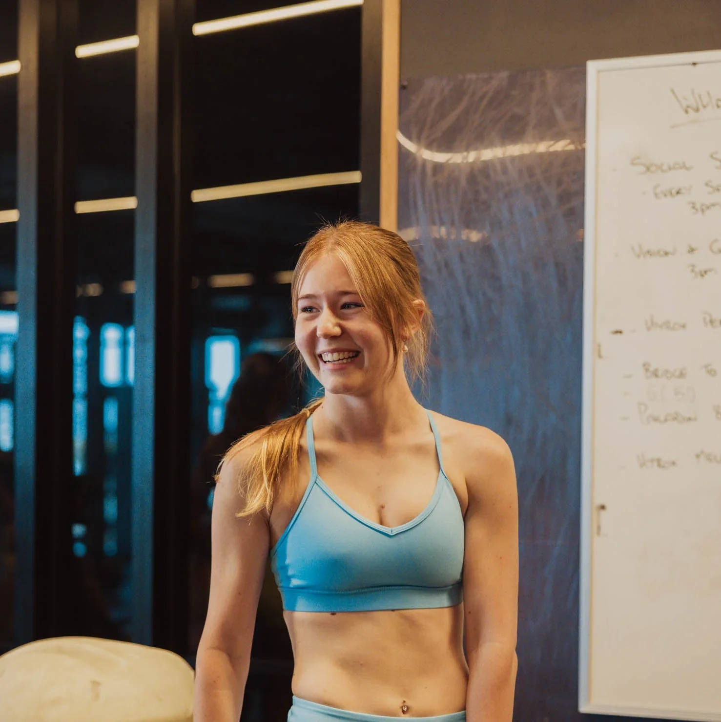 IMPI V-Neck Sports Crop - Sky Blue - Image 6