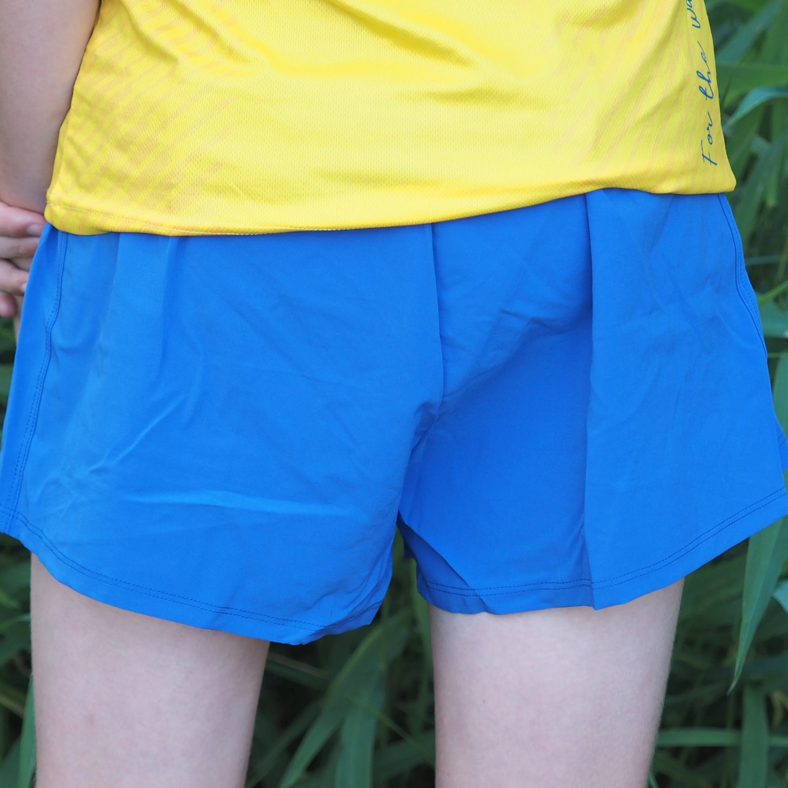 IMPI Boys Split Running Shorts - Cobalt Blue - Image 2