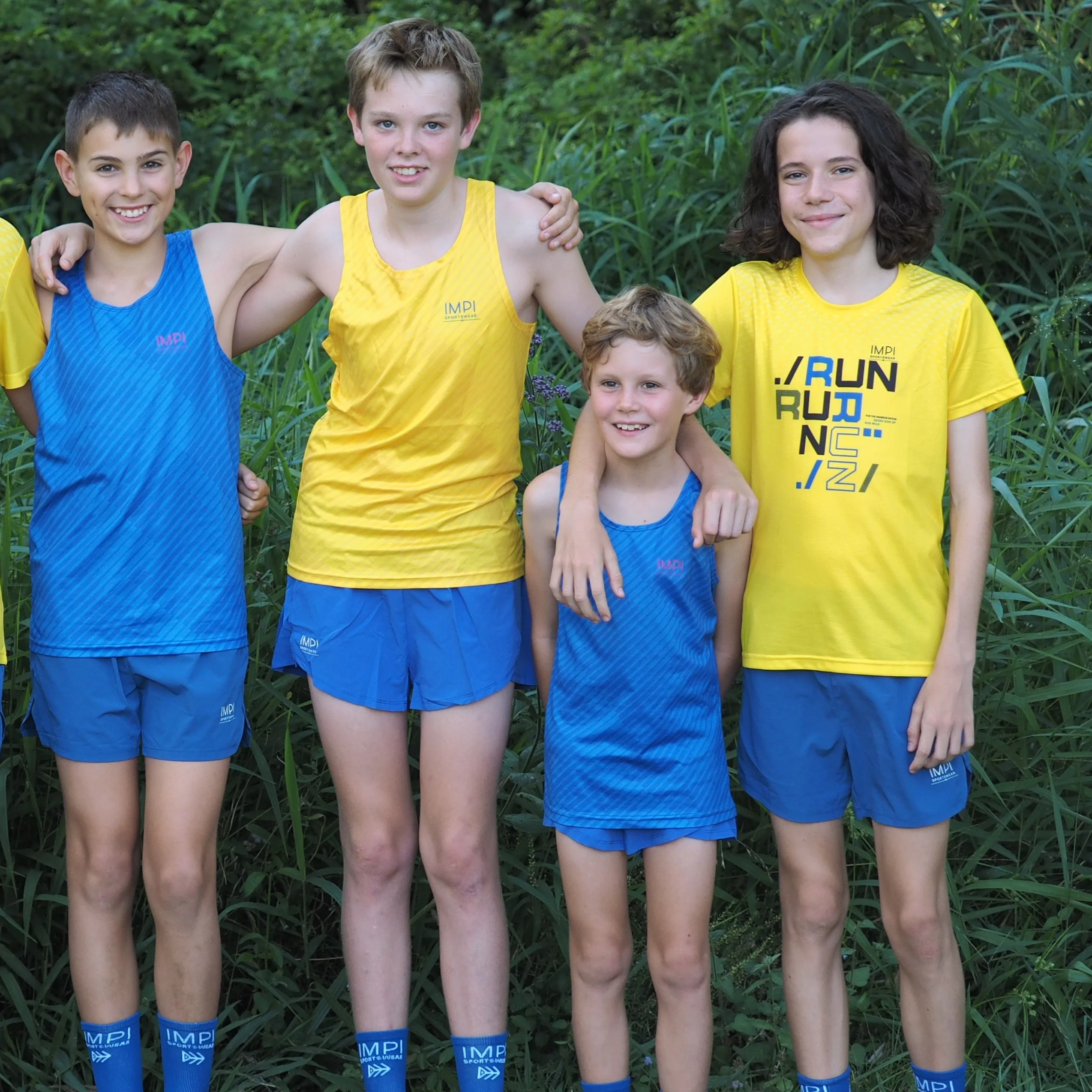 IMPI Boys Split Running Shorts - Cobalt Blue - Image 3