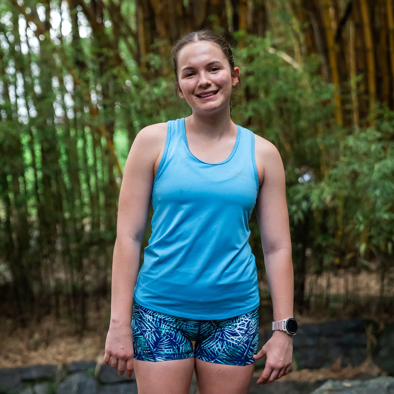 IMPI Fitted Running Singlet - Moonstone Blue - Image 3