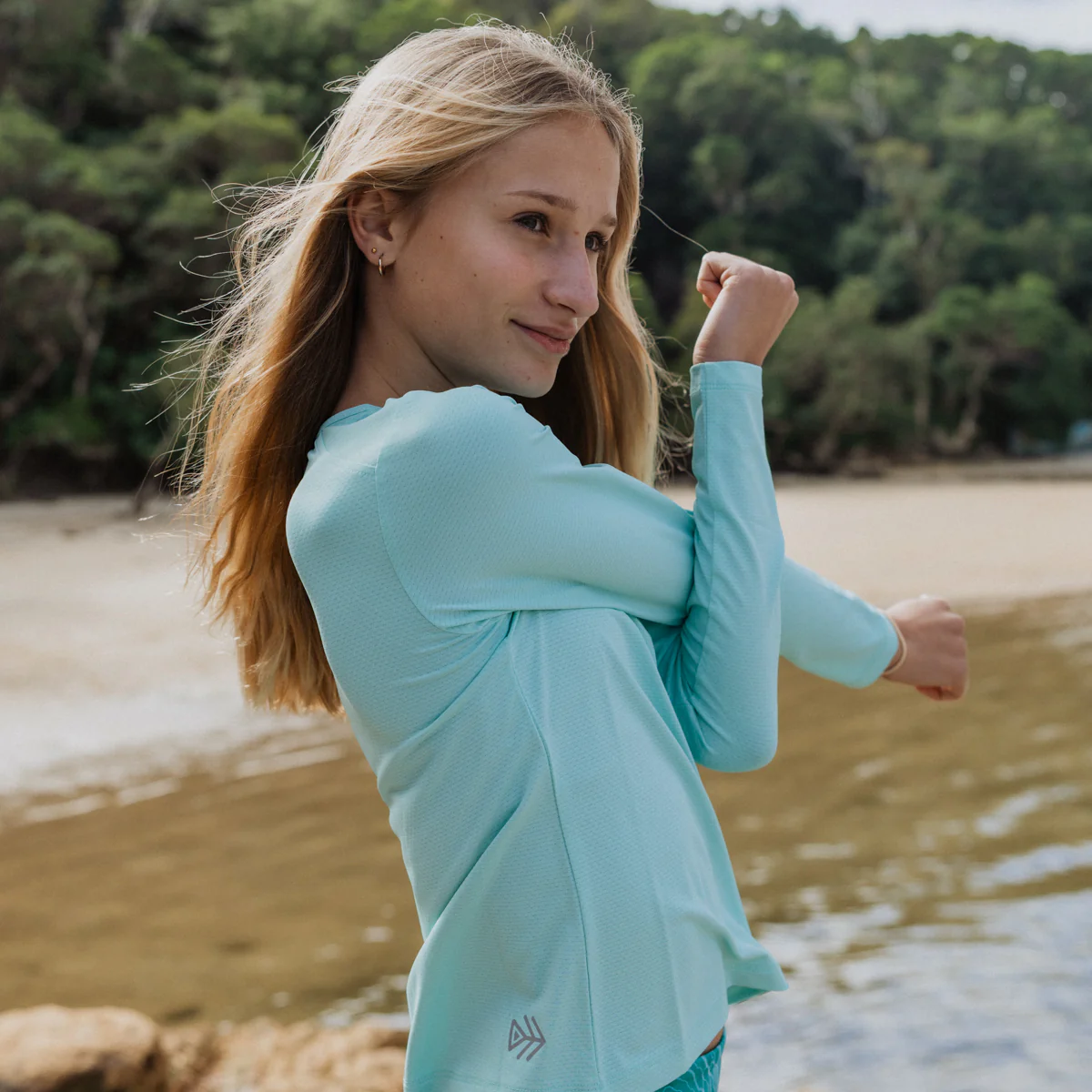 IMPI Long Sleeve Running Top - Mint - Image 7