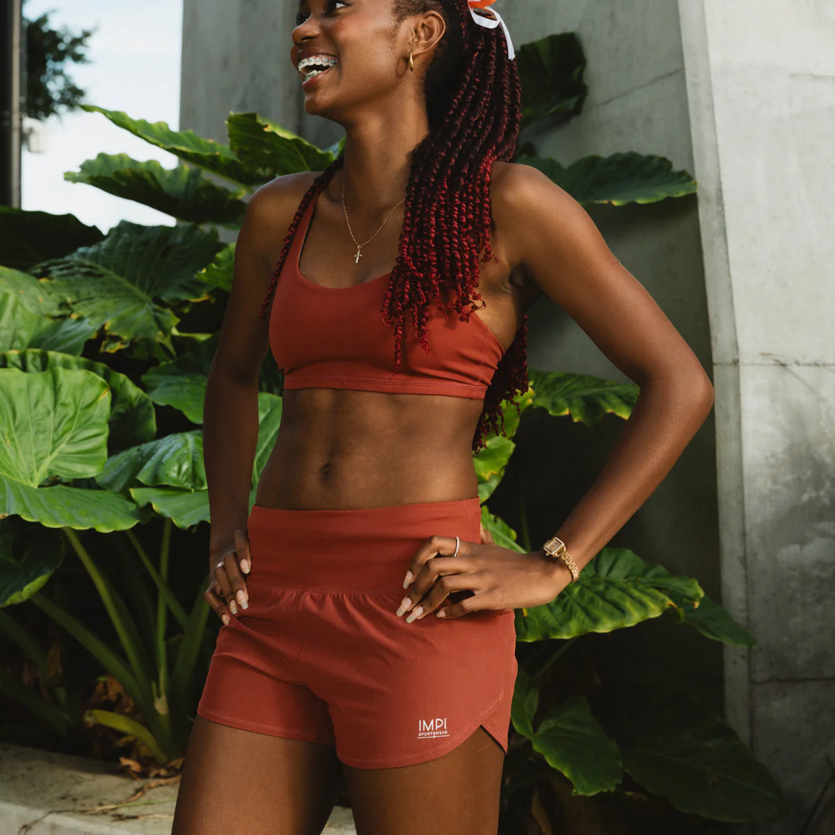 IMPI Running Shorts - Rust - Image 2